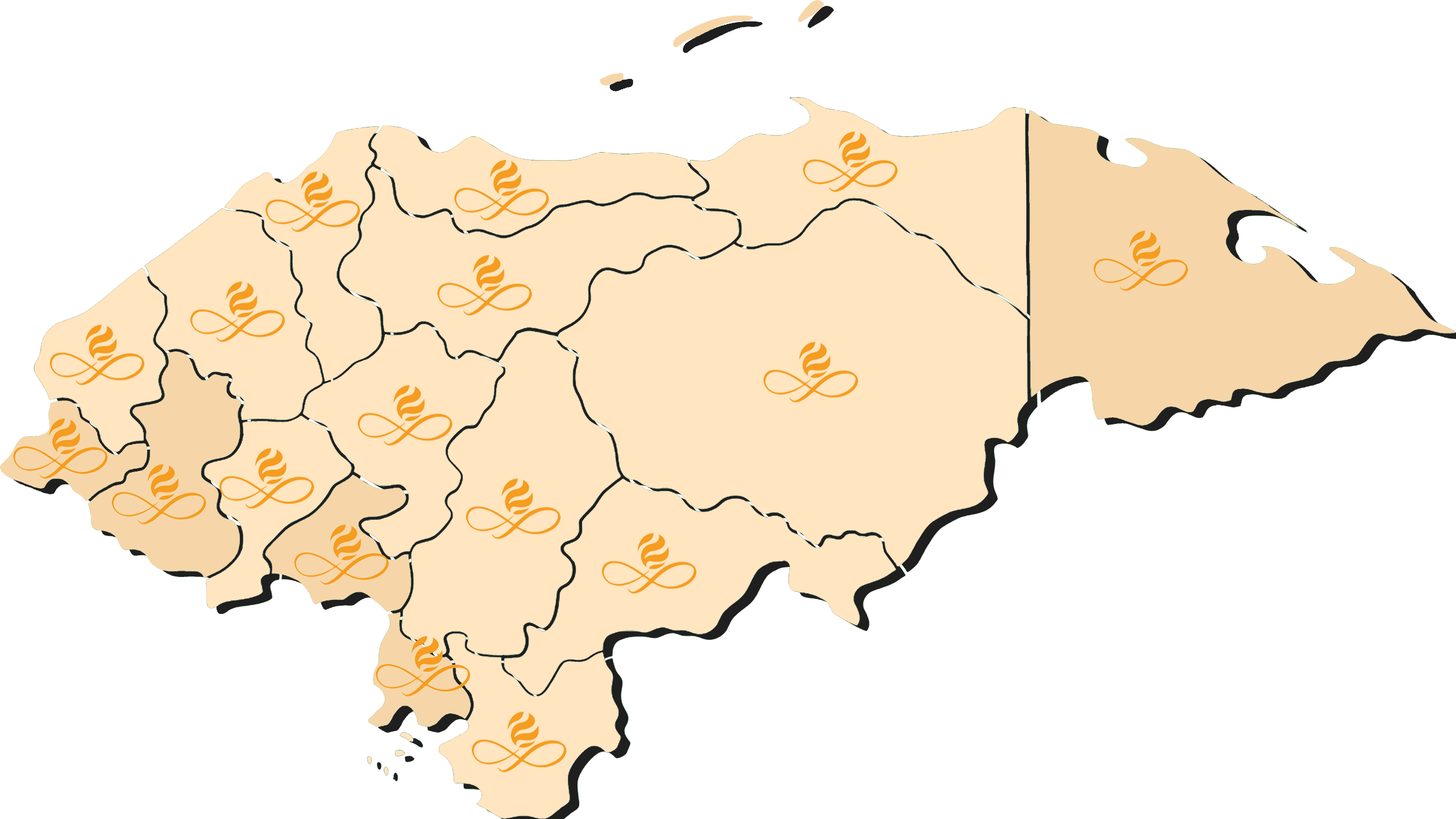 Mapa de cobertura en Honduras